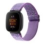 Fitbit Versa 3/4 &amp; Sense 1/2 Nylon loop bandje - Paars