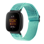 Fitbit Versa 3/4 &amp; Sense 1/2 Nylon loop bandje - Mintgroen