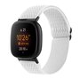 Fitbit Versa 3/4 &amp; Sense 1/2 Nylon loop bandje - Wit