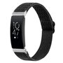 FitBit Inspire 2 Elastische solo loop nylon bandje - Zwart