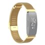 Fitbit Inspire Milanese bandje met gesp - Maat: Large  - Goud