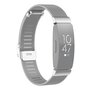 Fitbit Inspire Milanese bandje met gesp - Maat: Small  - Zilver