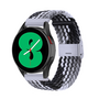 Braided nylon bandje - Grijs / zwart - Samsung Galaxy Watch 6 - 40mm &amp; 44mm