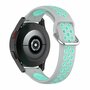 Siliconen sportbandje met gesp - Grijs + turquoise - Samsung Galaxy Watch 6 - 40mm &amp; 44mm