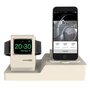3 in 1 houder geschikt voor de Apple Watch &amp; Airpods &amp; iPhone - Beige