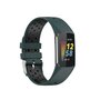 FitBit Charge 5 &amp; 6 Sportbandje met gesp - Groen / zwart - Tweekleurig - Maat: L