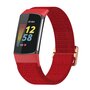 Fitbit Charge 5 &amp; 6 - Elastisch nylon bandje - Rood