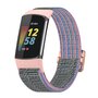 Fitbit Charge 5 &amp; 6 - Elastisch nylon bandje - Roze