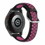 Siliconen sportbandje met gesp - Zwart + roze - Samsung Galaxy Watch 6 Classic - 47mm &amp; 43mm