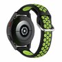 Siliconen sportbandje met gesp - Zwart + groen - Samsung Galaxy Watch 6 Classic - 47mm &amp; 43mm