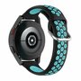 Siliconen sportbandje met gesp - Zwart + blauw - Samsung Galaxy Watch 6 Classic - 47mm &amp; 43mm