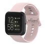 Fitbit Versa 1 / 2 &amp; Lite siliconen sportbandje met gespsluiting - Roze - Maat: Small