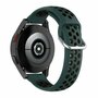 Siliconen sportbandje met gesp - Donkergroen + zwart - Huawei Watch GT 2 / GT 3 / GT 4 - 46mm