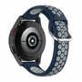 Siliconen sportbandje met gesp - Donkerblauw + grijs - Huawei Watch GT 2 &amp; GT 3 - 42mm