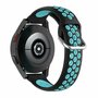 Siliconen sportbandje met gesp - Zwart + blauw - Huawei Watch GT 2 &amp; GT 3 - 42mm