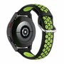 Siliconen sportbandje met gesp - Zwart + groen - Huawei Watch GT 2 &amp; GT 3 - 42mm