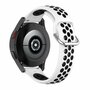 Siliconen sportbandje met gesp - Wit + zwart - Huawei Watch GT 2 &amp; GT 3 - 42mm