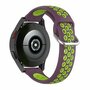 Siliconen sportbandje met gesp - Paars + groen - Huawei Watch GT 2 Pro / GT 3 Pro - 46mm