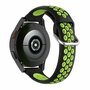Siliconen sportbandje met gesp - Zwart + groen - Huawei Watch GT 2 Pro / GT 3 Pro - 46mm
