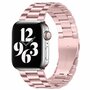 Stalen schakelband - Ros&eacute; pink - Geschikt voor Apple watch 38mm / 40mm / 41mm