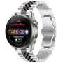 Stalen band - Zilver / zwart - Huawei Watch GT 2 &amp; GT 3 - 42mm