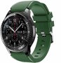 Siliconen sportbandje - Donkergroen - Geschikt voor Samsung Galaxy Watch 3 (45mm) - Galaxy Watch 46mm - Samsung Gear S3 Classic &amp; Frontier