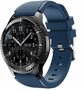 Siliconen sportbandje - Donkerblauw - Geschikt voor Samsung Galaxy Watch 3 (45mm) - Galaxy Watch 46mm - Samsung Gear S3 Classic &amp; Frontier