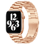 Stalen schakelband - Ros&eacute; goud - Geschikt voor Apple watch 42mm / 44mm / 45mm / 49mm