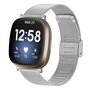 Fitbit Versa 3/4 &amp; Sense 1/2 - Milanese bandje met klemsluiting - Zilver