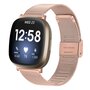 Fitbit Versa 3/4 &amp; Sense 1/2 - Milanese bandje met klemsluiting - Champagne goud