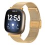 Fitbit Versa 3/4 &amp; Sense 1/2 - Milanese bandje met klemsluiting - Goud