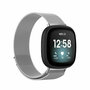 Fitbit Versa 3/4 &amp; Sense 1/2 milanese bandje - Large - Zilver