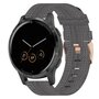 Garmin Venu 3s / Vivoactive 4s / Venu 2s / Vivomove 3s / Forerunner 255s - Canvas nylon bandje - Donkergrijs