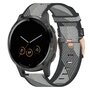 Garmin Venu 3s / Vivoactive 4s / Venu 2s / Vivomove 3s / Forerunner 255s - Canvas nylon bandje - Grijs