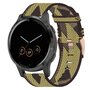 Garmin Venu 3s / Vivoactive 4s / Venu 2s / Vivomove 3s / Forerunner 255s - Canvas nylon bandje - Geel