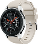 Siliconen sportbandje - Beige - Geschikt voor Samsung Galaxy Watch 3 (45mm) - Galaxy Watch 46mm - Samsung Gear S3 Classic &amp; Frontier