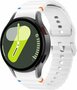 Wave Sportband met aansluitknop - Wit - Samsung Galaxy Watch 4 Classic - 42mm & 46mm Wave Sportband met aansluitknop - Wit - Samsung Galaxy Watch 4 Classic - 42mm & 46mm