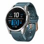 Flower siliconen bandje - Grijsblauw - Garmin Fenix 8 - 43mm Flower siliconen bandje - Grijsblauw - Garmin Fenix 8 - 43mm