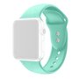 Siliconen sportbandje - Mint Groen - Dubbele druksluiting - Geschikt voor Apple Watch 38mm / 40mm / 41mm / 42mm Siliconen sportbandje - Mint Groen - Dubbele druksluiting - Geschikt voor Apple Watch 38mm / 40mm / 41mm / 42mm