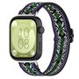 Elastische nylon band - Bohemian groen - Huawei Watch Fit 3 / Fit 4 Elastische nylon band - Bohemian groen - Huawei Watch Fit 3 / Fit 4