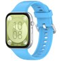 Siliconen bandje met gesp - Blauw - Huawei Watch Fit 3 / Fit 4 Siliconen bandje met gesp - Blauw - Huawei Watch Fit 3 / Fit 4