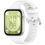 Siliconen bandje met gesp - Wit - Huawei Watch Fit 3 / Fit 4 Siliconen bandje met gesp - Wit - Huawei Watch Fit 3 / Fit 4