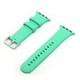 Rubberen sportbandje met gesp - Mint groen - Geschikt voor Apple Watch 38mm / 40mm / 41mm / 42mm Rubberen sportbandje met gesp - Mint groen - Geschikt voor Apple Watch 38mm / 40mm / 41mm / 42mm