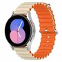Garmin Forerunner 970 / 570 (47mm) / 255 - Ocean Style bandje - Beige / oranje Garmin Forerunner 970 / 570 (47mm) / 255 - Ocean Style bandje - Beige / oranje