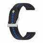 Garmin Forerunner 570 (42mm) / 55 / 245 / 645 - Dot Pattern bandje - Zwart met blauw Garmin Forerunner 570 (42mm) / 55 / 245 / 645 - Dot Pattern bandje - Zwart met blauw