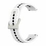 Garmin Forerunner 570 (42mm) / 55 / 245 / 645 - Dot Pattern bandje - Wit Garmin Forerunner 570 (42mm) / 55 / 245 / 645 - Dot Pattern bandje - Wit