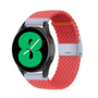Garmin Forerunner 570 (42mm) / 55 / 245 / 645 - Braided nylon bandje - Lichtrood Garmin Forerunner 570 (42mm) / 55 / 245 / 645 - Braided nylon bandje - Lichtrood