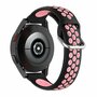 Garmin Forerunner 570 (42mm) / 55 / 245 / 645 - Siliconen sportbandje met gesp - Zwart + lichtroze Garmin Forerunner 570 (42mm) / 55 / 245 / 645 - Siliconen sportbandje met gesp - Zwart + lichtroze