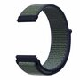 Garmin Forerunner 570 (42mm) / 55 / 245 / 645 - Sport Loop nylon bandje - Blauw met groene band Garmin Forerunner 570 (42mm) / 55 / 245 / 645 - Sport Loop nylon bandje - Blauw met groene band