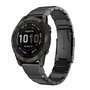 Stainless steel schakelband - Zwart - Garmin Quatix 8 - 47mm Stainless steel schakelband - Zwart - Garmin Quatix 8 - 47mm